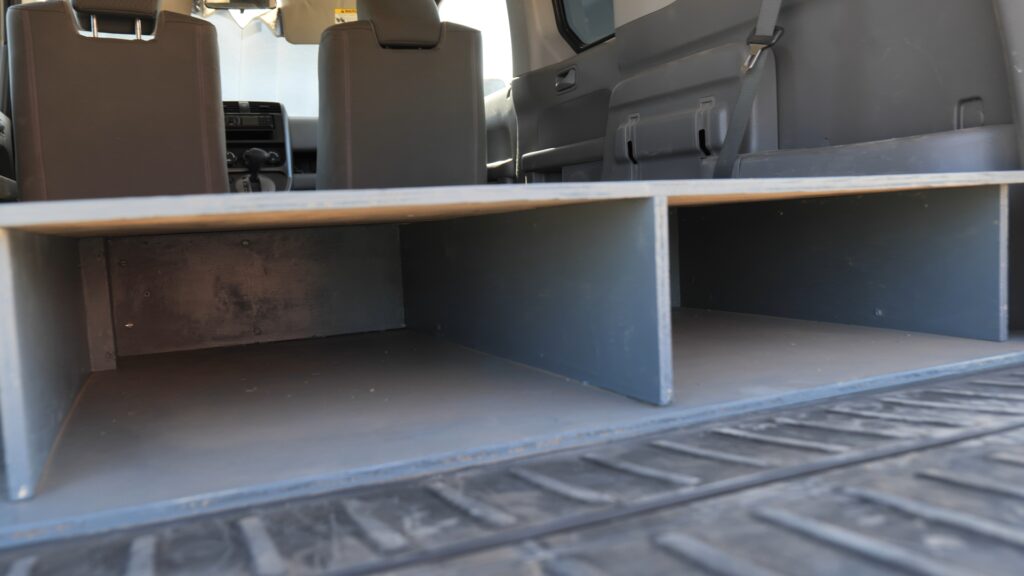 Honda Element camper rear storage